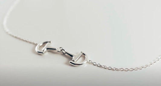 Sterling Silver Snaffle Necklace
