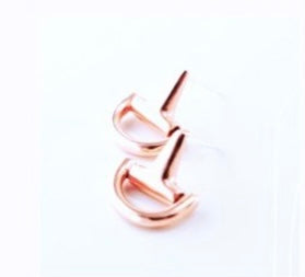 Rose Gold Snaffle Studs