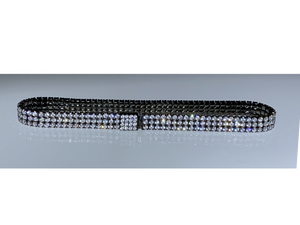 Zircon Black Silver Tennis Bracelet